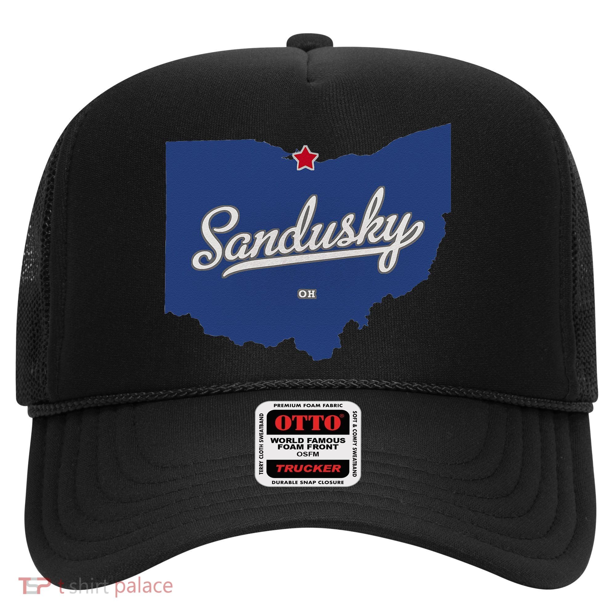 Sandusky Ohio OH Map Hat