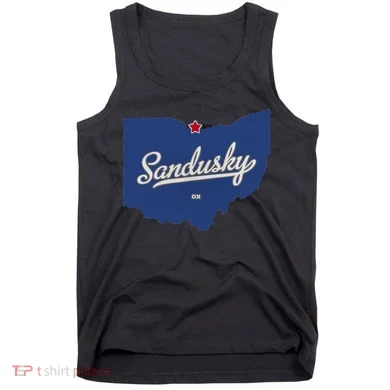 Sandusky Ohio OH Map Tank Top