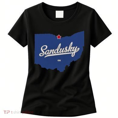 Sandusky Ohio OH Map Women's T-Shirt