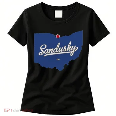 Sandusky Ohio OH Map Women's T-Shirt