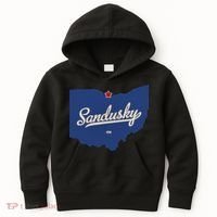 Sandusky Ohio OH Map Kids Hoodie thumb 0