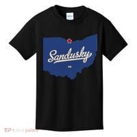 Sandusky Ohio OH Map Kids T-Shirt thumb 0