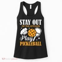 Stay Out Of The Kitchen Play Pickleball Sports Women's Tank Top thumb 0