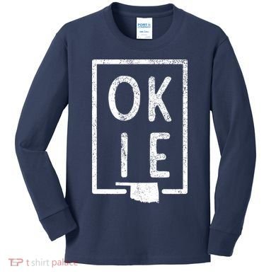State Of Oklahoma Okie Pride Kids Long Sleeve Shirt