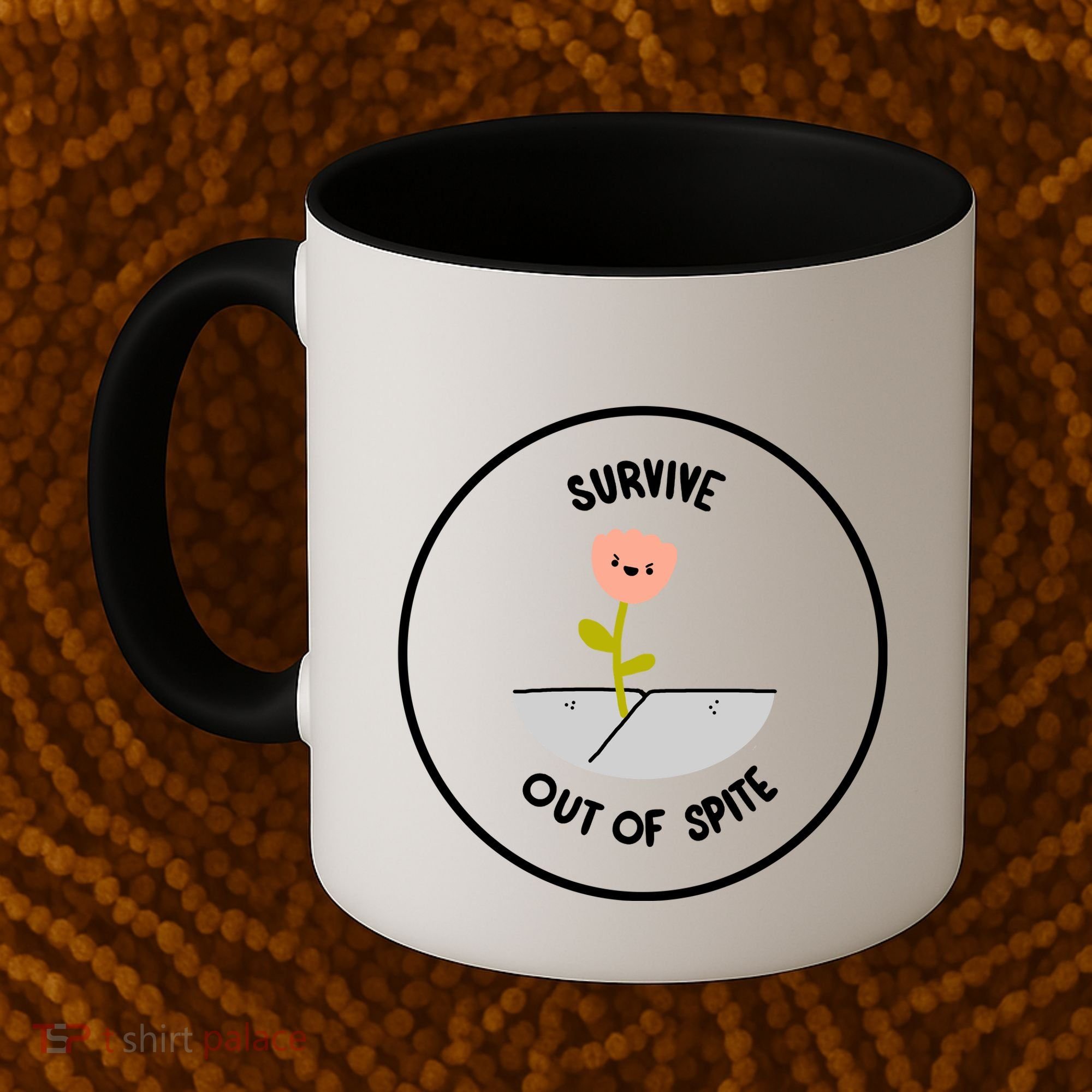 Survive Out Of Spite Dandelion Coffee Mug