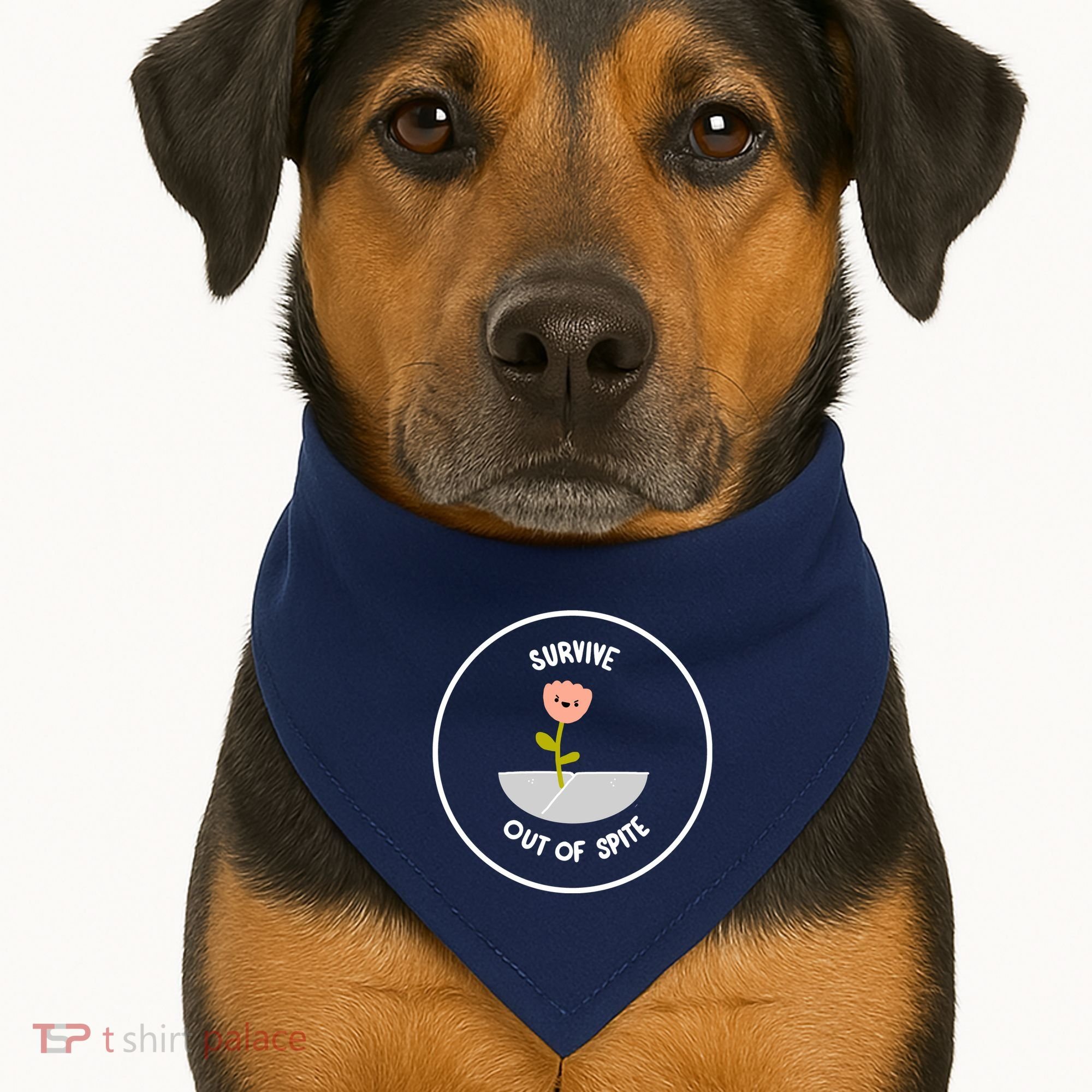 Survive Out Of Spite Dandelion USA-Made Doggie Bandana