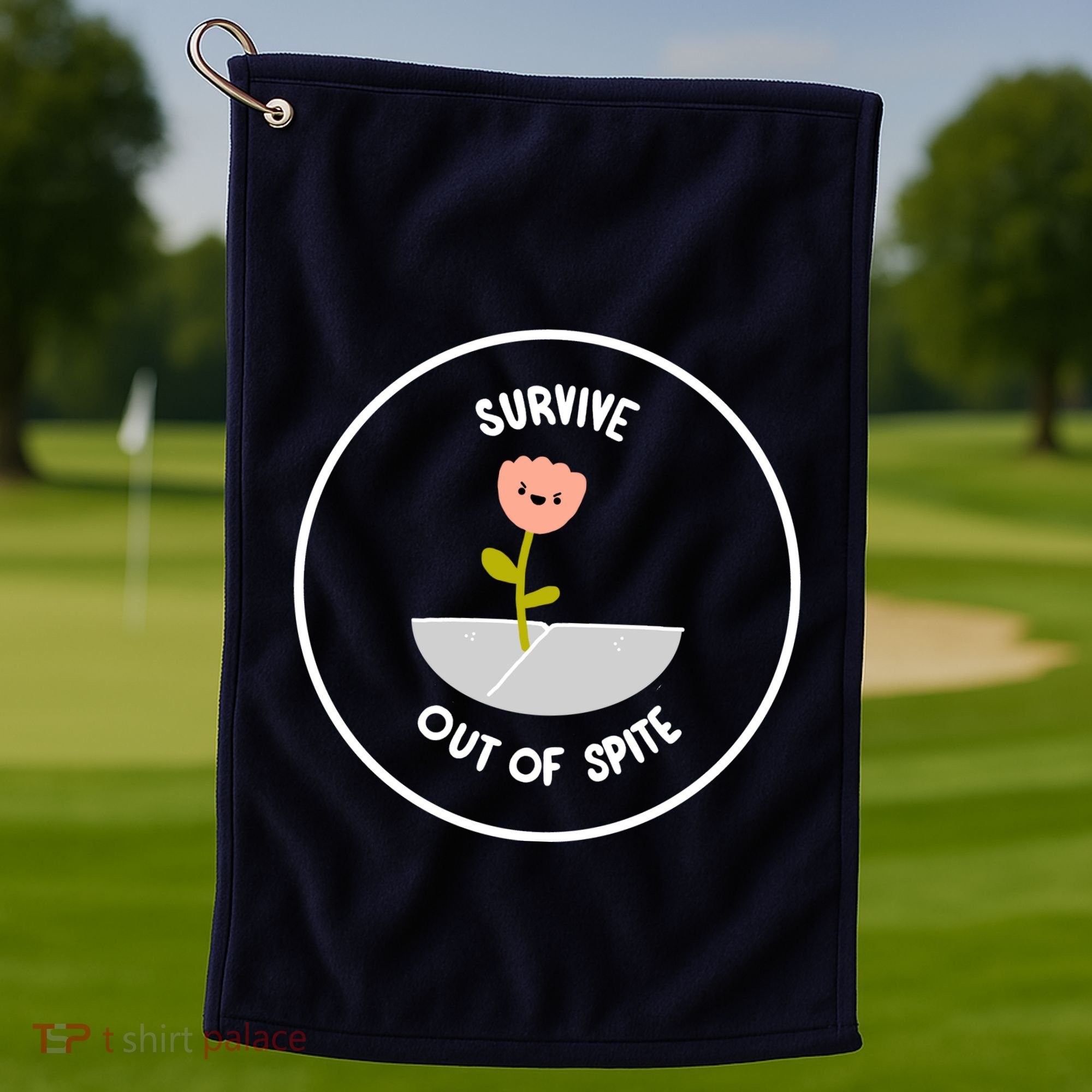 Survive Out Of Spite Dandelion Golf Towel