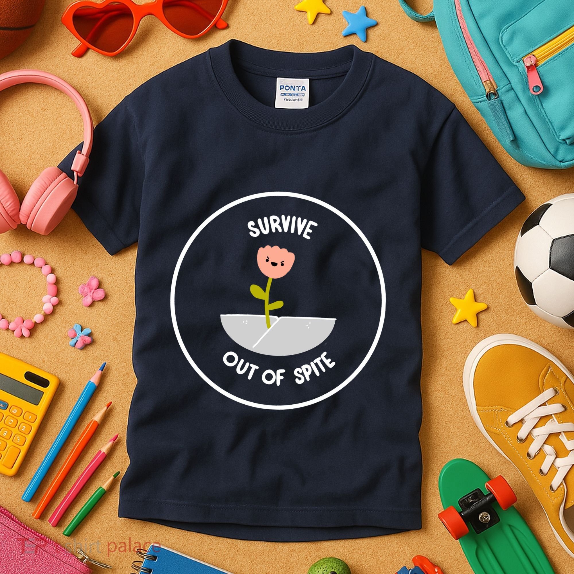 Survive Out Of Spite Dandelion Kids T-Shirt