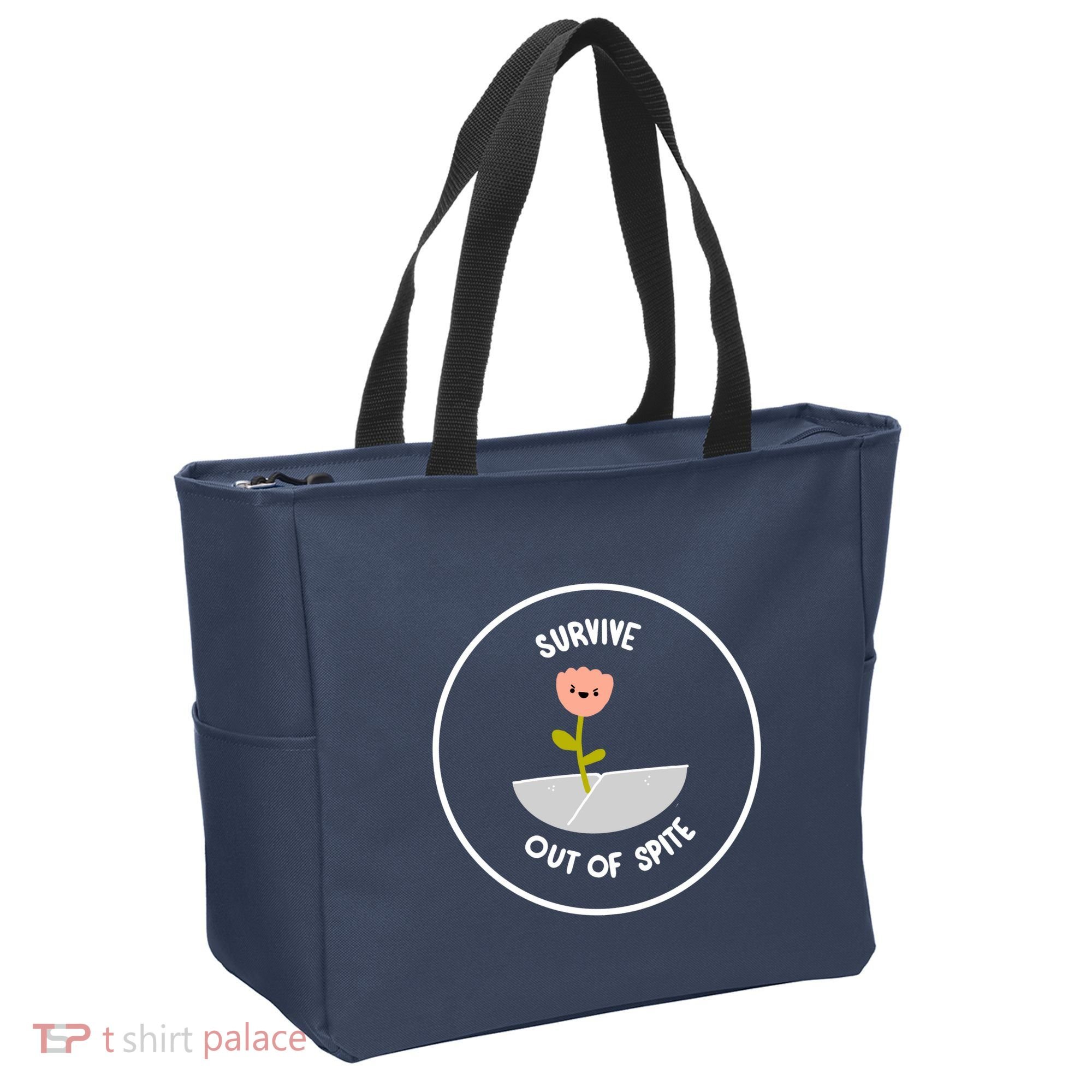 Survive Out Of Spite Dandelion Tote Bag