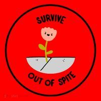 Survive Out Of Spite Dandelion Santa Hat thumb 1