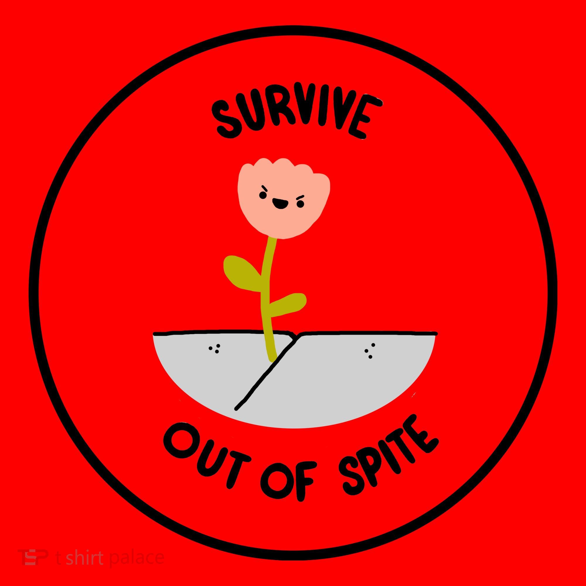 Survive Out Of Spite Dandelion Santa Hat