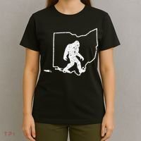 State Of Ohio Vintage Pride Bigfoot Hunter T-Shirt thumb 4