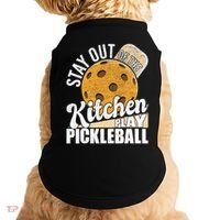 Stay Out Of The Kitchen Play Pickleball Paddleball Lover Doggie Tank thumb 0