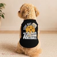 Stay Out Of The Kitchen Play Pickleball Paddleball Lover Doggie Tank thumb 2