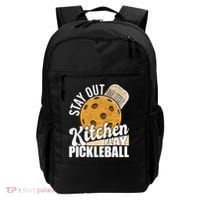 Stay Out Of The Kitchen Play Pickleball Paddleball Lover Backpack thumb 0