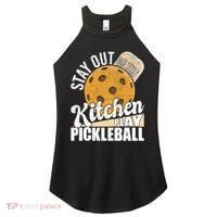 Stay Out Of The Kitchen Play Pickleball Paddleball Lover Women's Perfect Tri Rocker Tank thumb 0