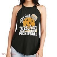 Stay Out Of The Kitchen Play Pickleball Paddleball Lover Women's Perfect Tri Rocker Tank thumb 2