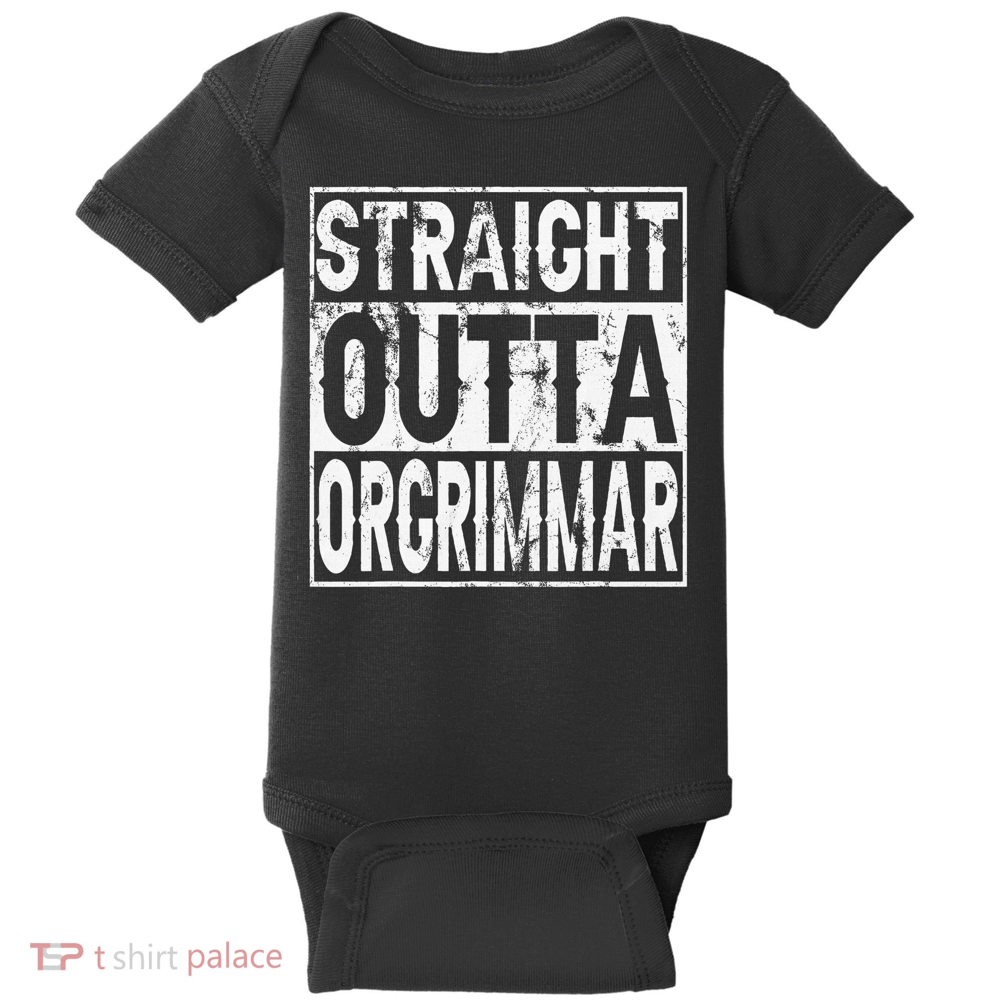 Straight Outta Orgrimmar Horde Gamer Baby Bodysuit