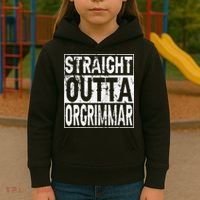 Straight Outta Orgrimmar Horde Gamer Kids Hoodie thumb 3