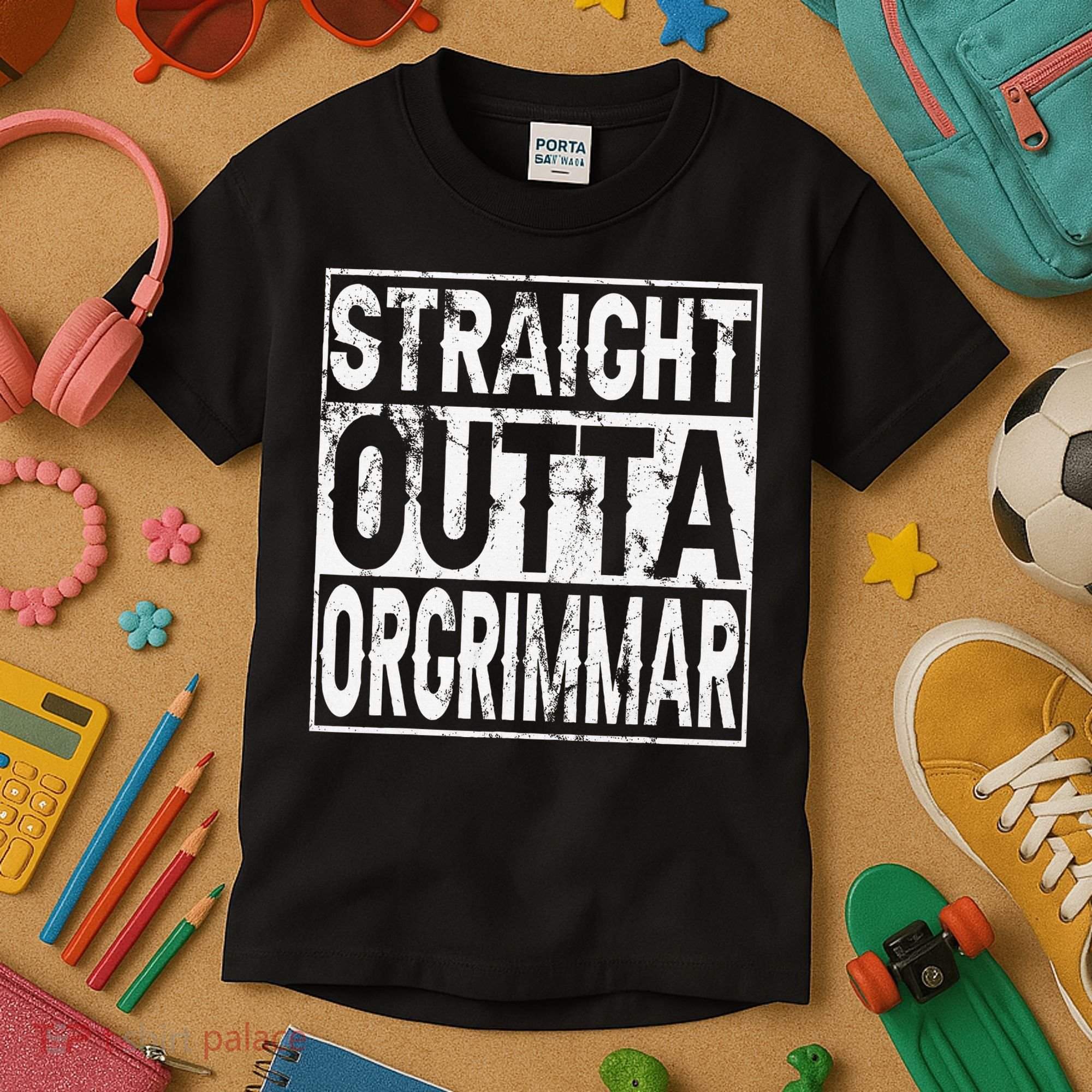 Straight Outta Orgrimmar Horde Gamer Kids T-Shirt