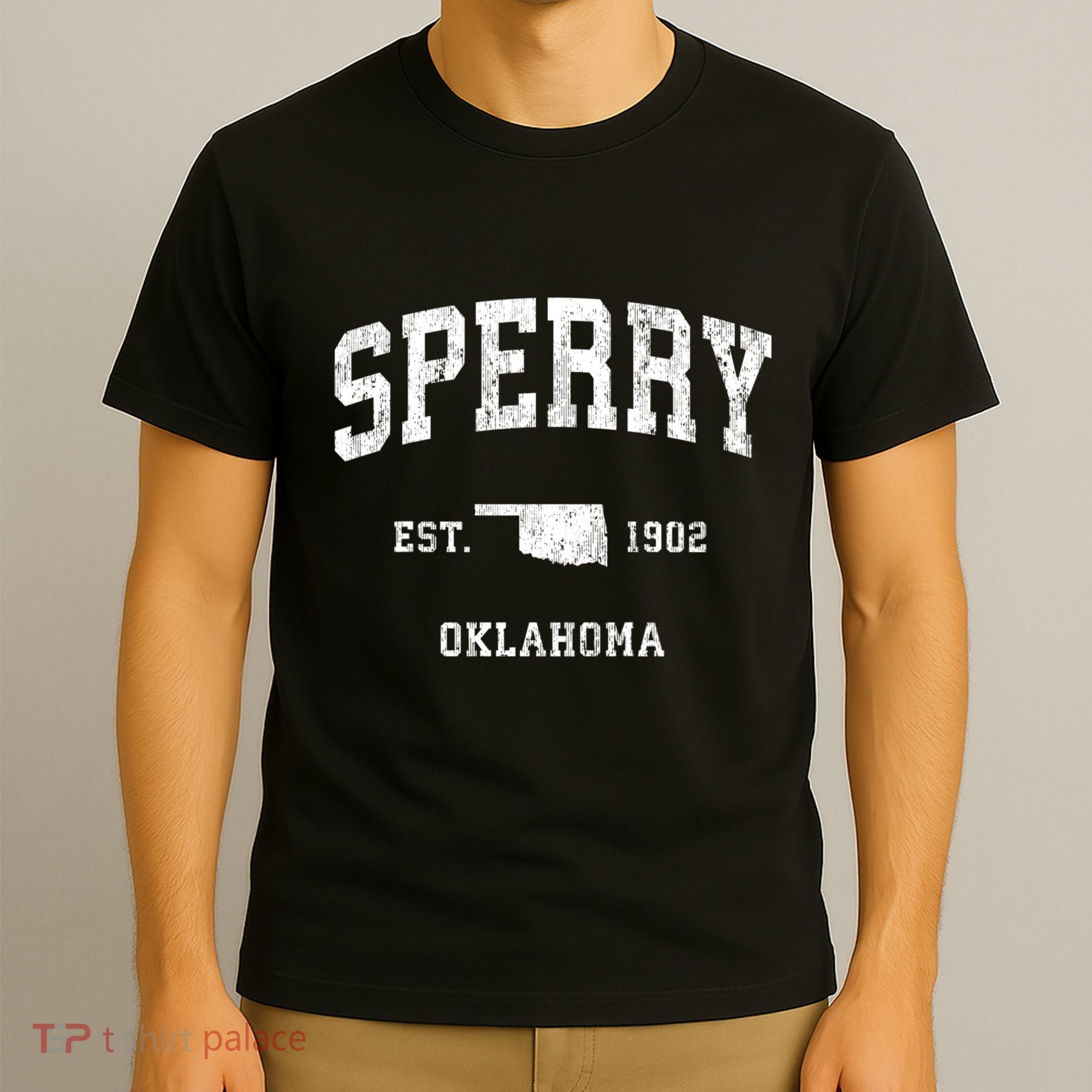 Sperry Oklahoma Ok Vintage Athletic T-Shirt