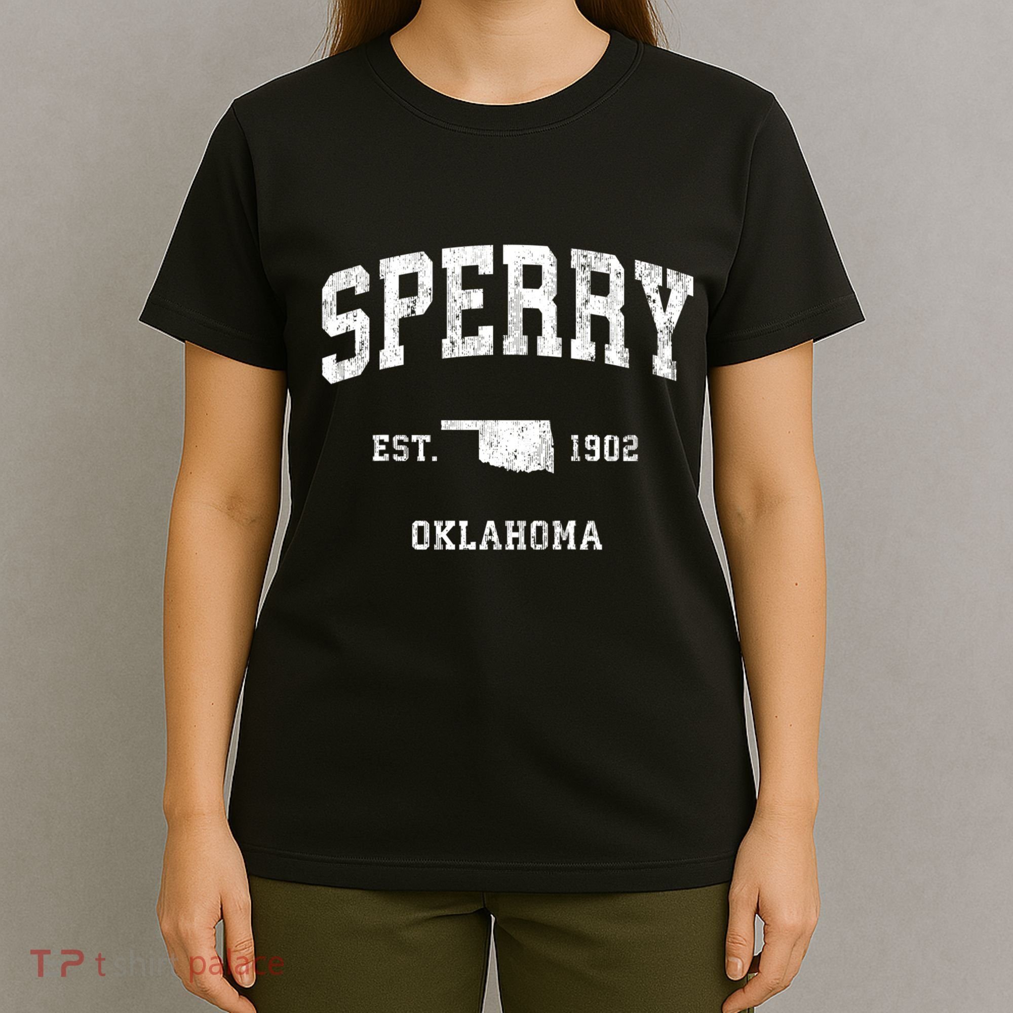 Sperry Oklahoma Ok Vintage Athletic T-Shirt
