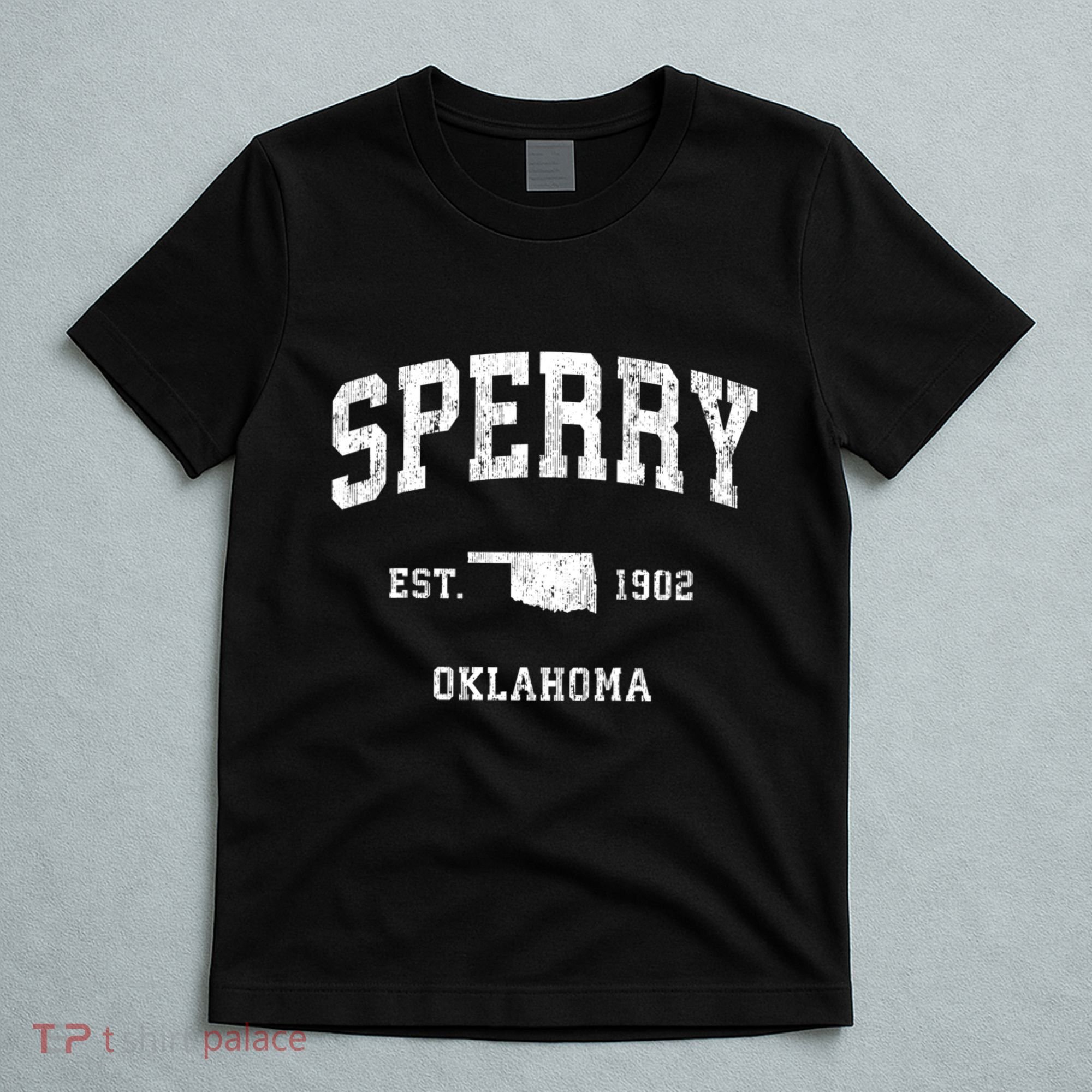 Sperry Oklahoma Ok Vintage Athletic T-Shirt