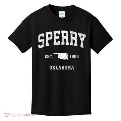 Sperry Oklahoma Ok Vintage Athletic Kids T-Shirt