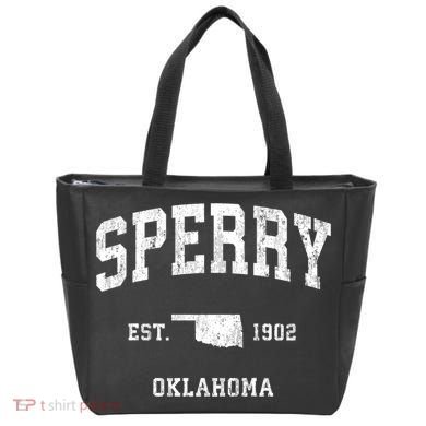 Sperry Oklahoma Ok Vintage Athletic Tote Bag