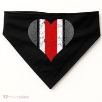 State Of Ohio Pride Striped Distressed USA-Made Doggie Bandana thumb 0