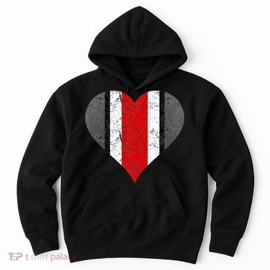 State Of Ohio Pride Striped Distressed Hoodie