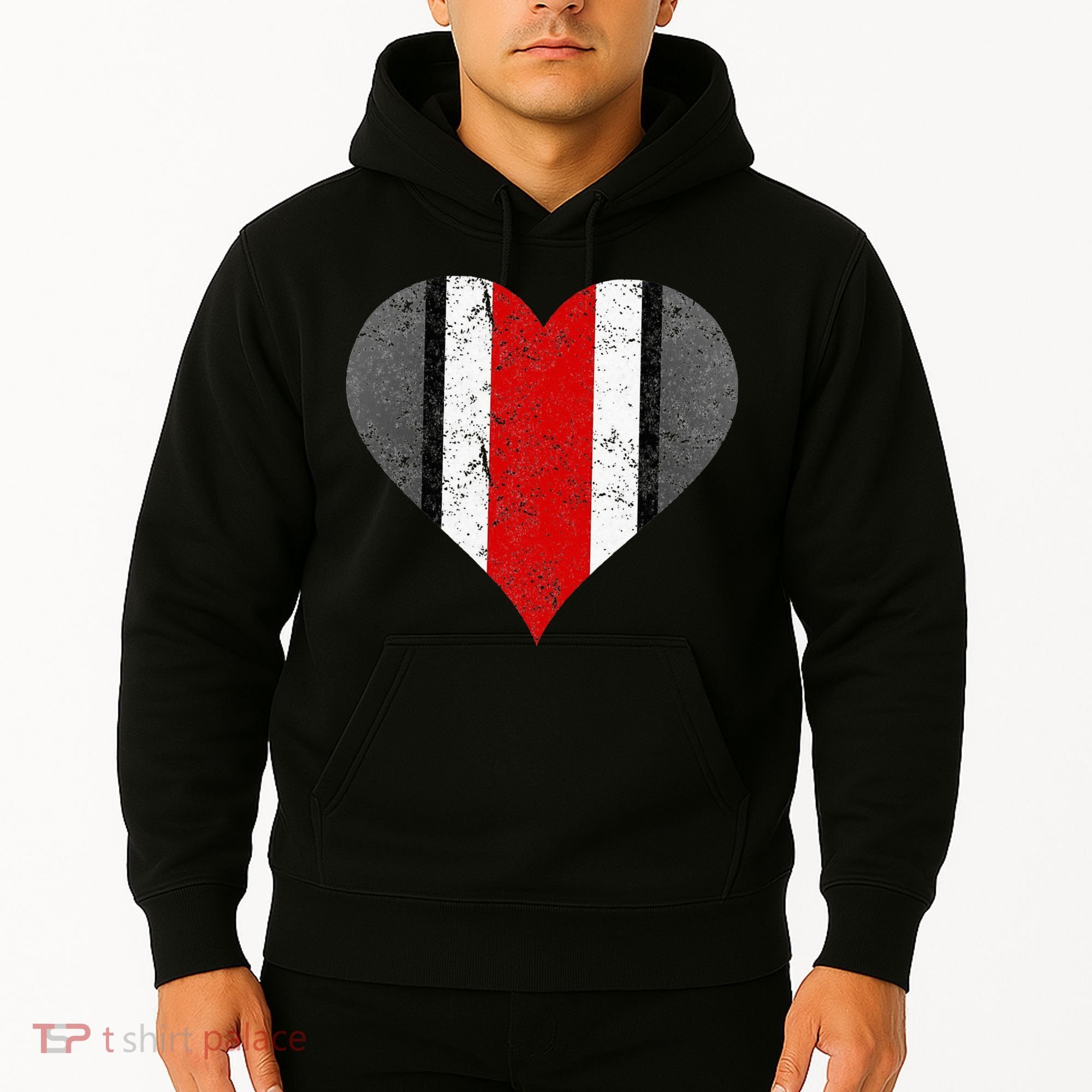 State Of Ohio Pride Striped Distressed Hoodie