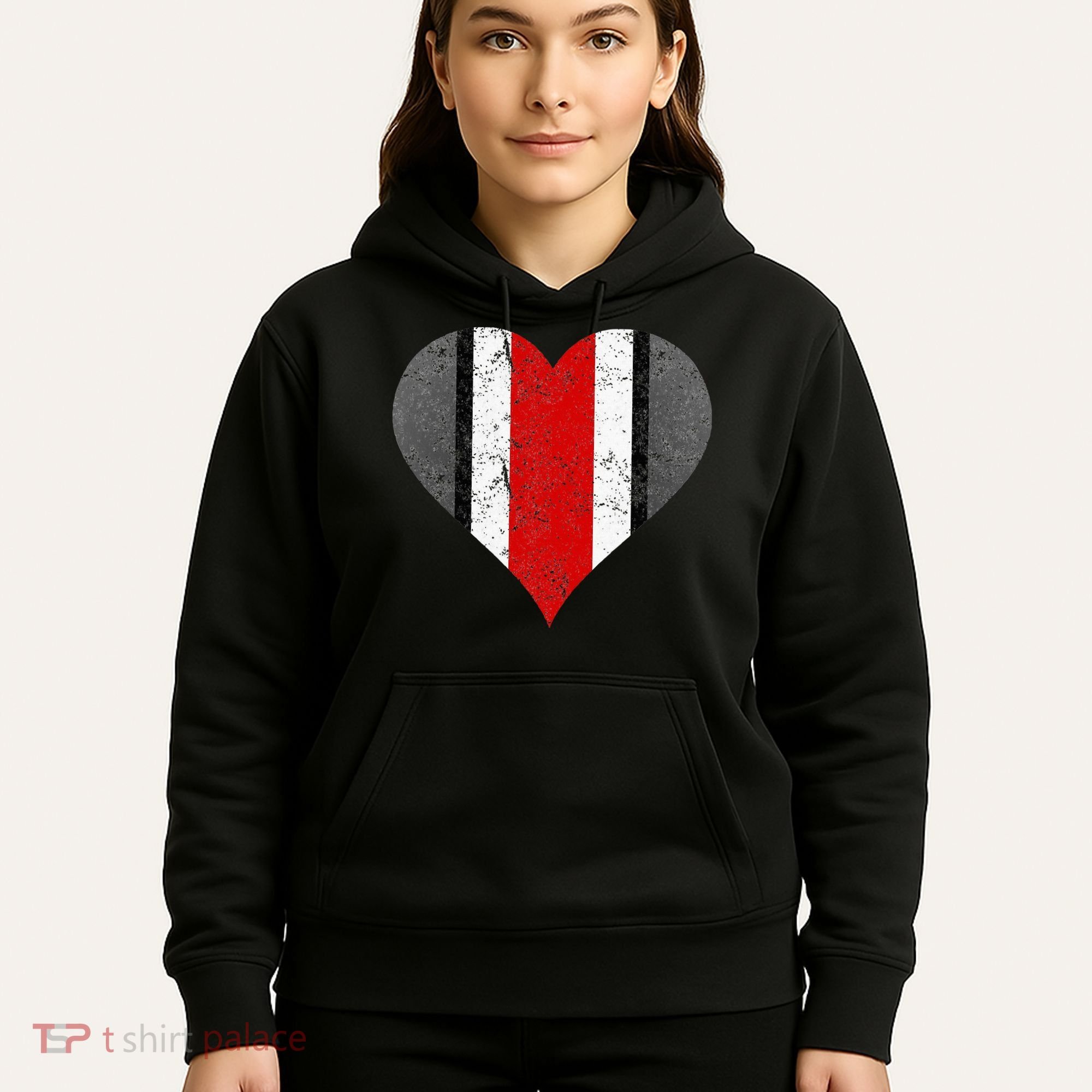 State Of Ohio Pride Striped Distressed Hoodie