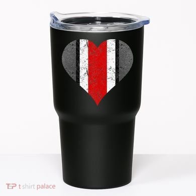 State Of Ohio Pride Striped Distressed Tumbler