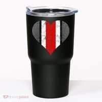 State Of Ohio Pride Striped Distressed Tumbler thumb 0