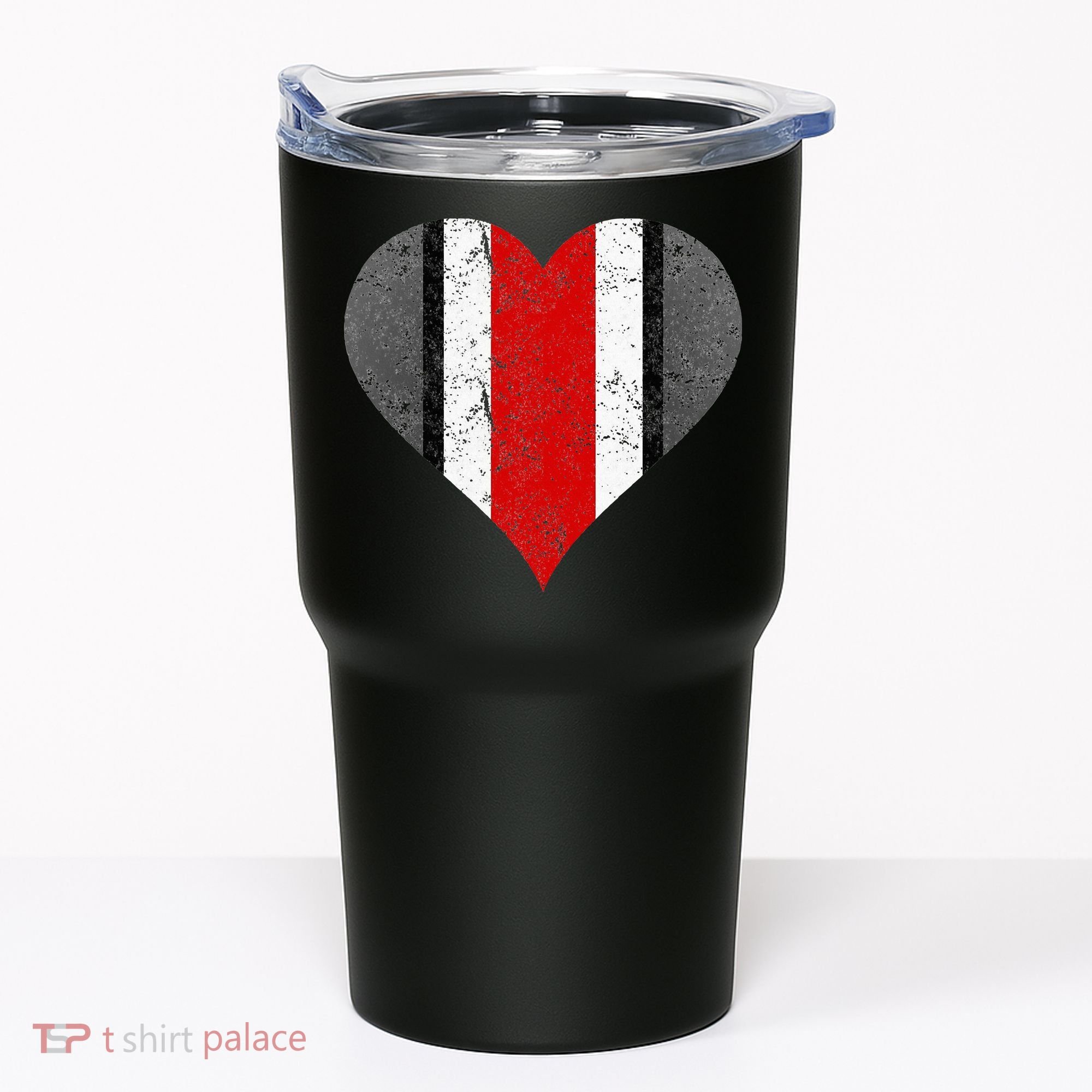 State Of Ohio Pride Striped Distressed Tumbler