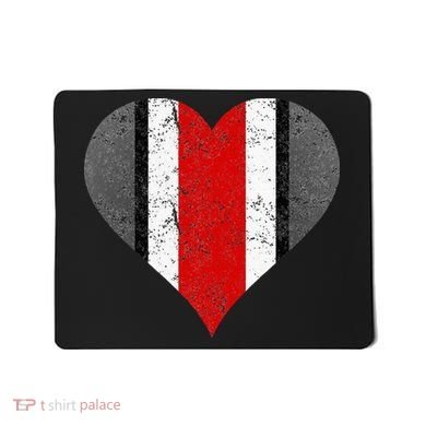State Of Ohio Pride Striped Distressed Mousepad