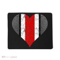 State Of Ohio Pride Striped Distressed Mousepad thumb 0