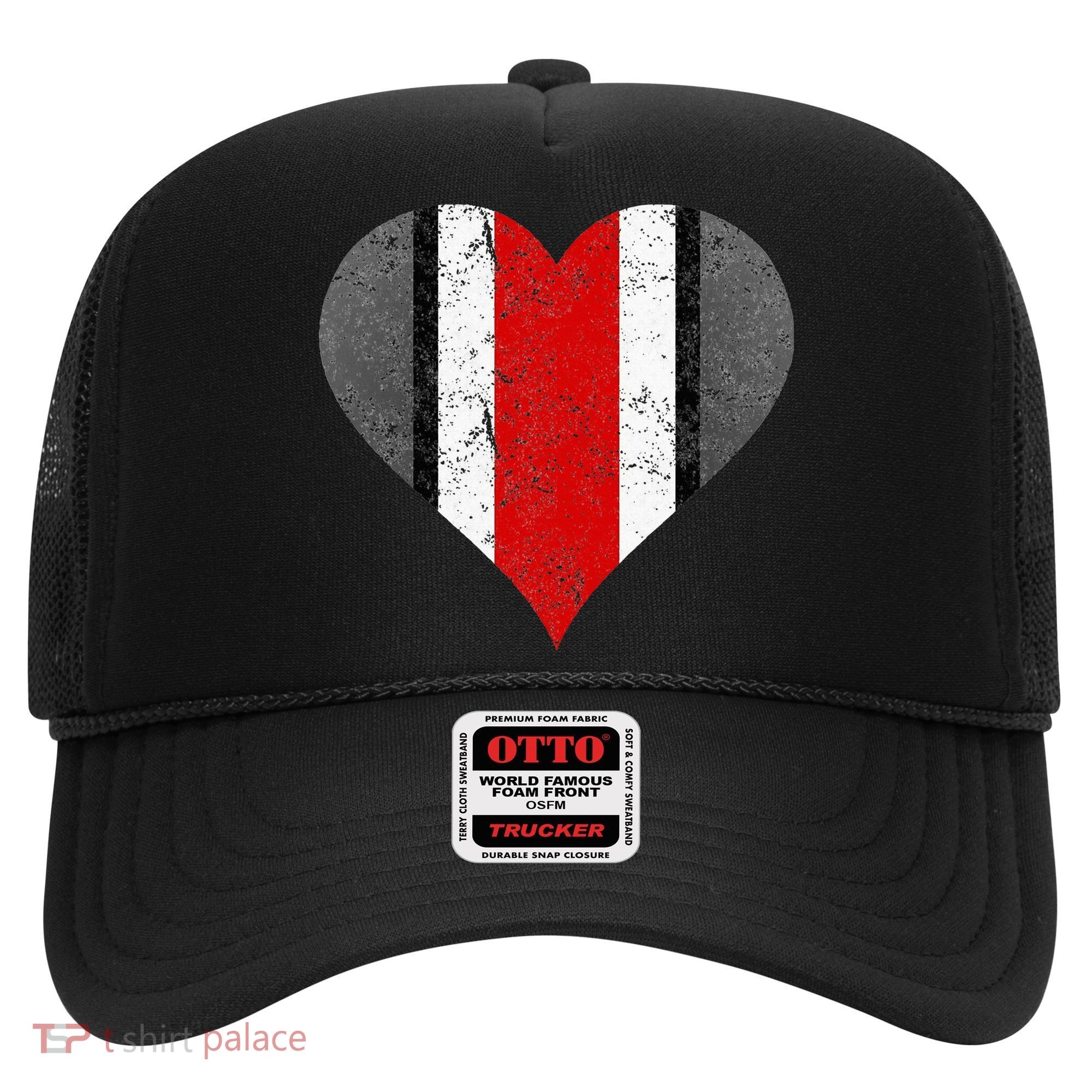 State Of Ohio Pride Striped Distressed Hat