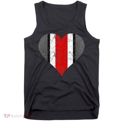 State Of Ohio Pride Striped Distressed Tank Top