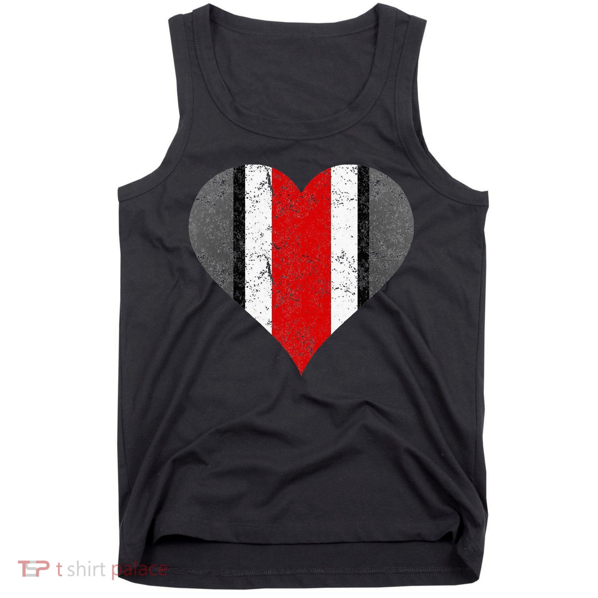 State Of Ohio Pride Striped Distressed Tank Top