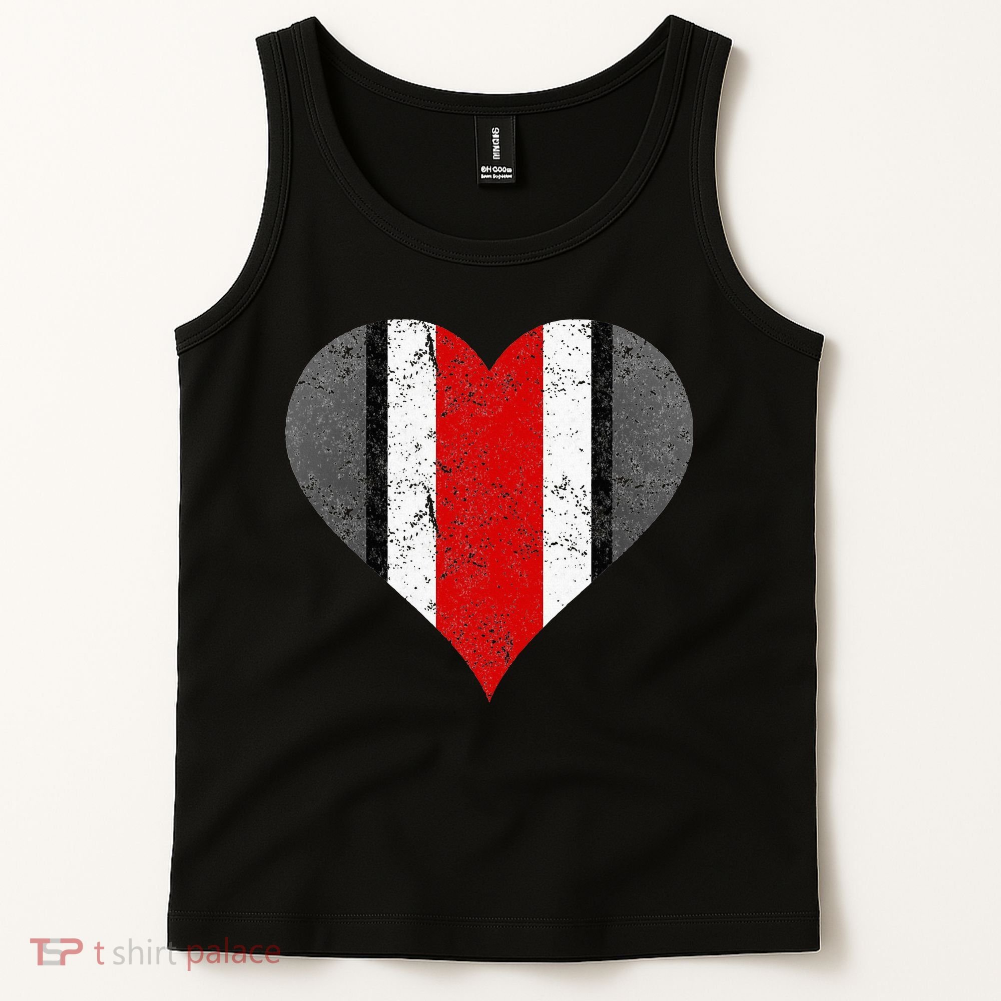 State Of Ohio Pride Striped Distressed Tank Top