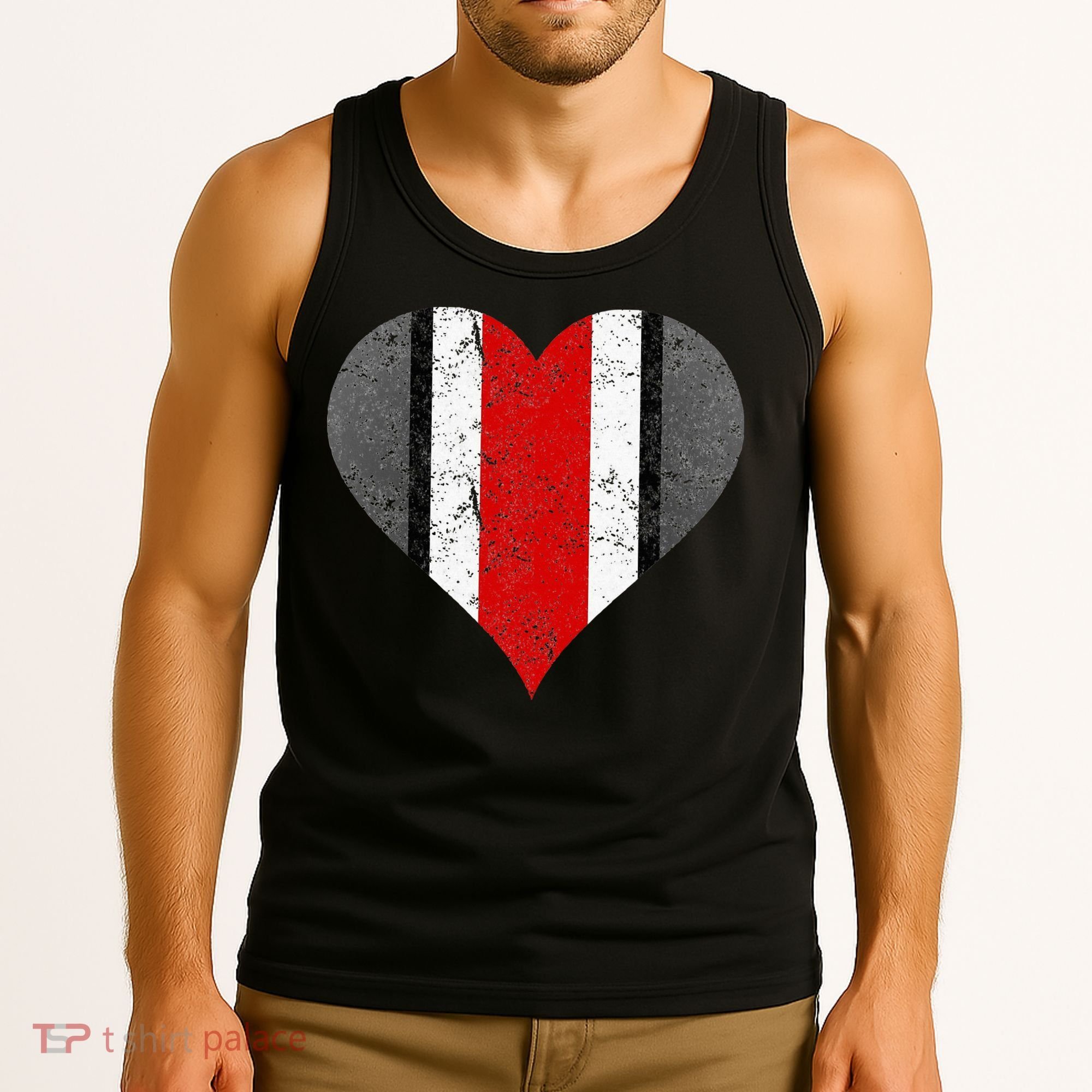 State Of Ohio Pride Striped Distressed Tank Top
