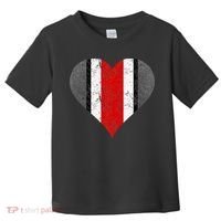 State Of Ohio Pride Striped Distressed Toddler T-Shirt thumb 0