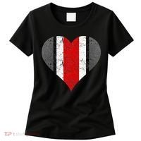 State Of Ohio Pride Striped Distressed Women's T-Shirt thumb 0