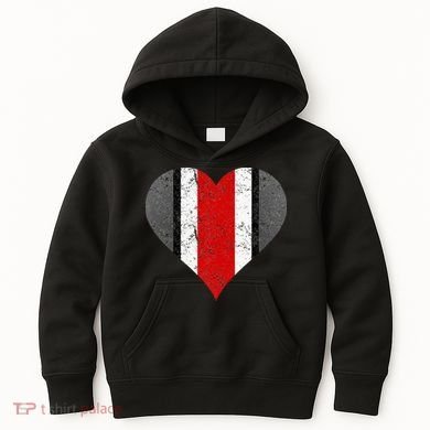 State Of Ohio Pride Striped Distressed Kids Hoodie