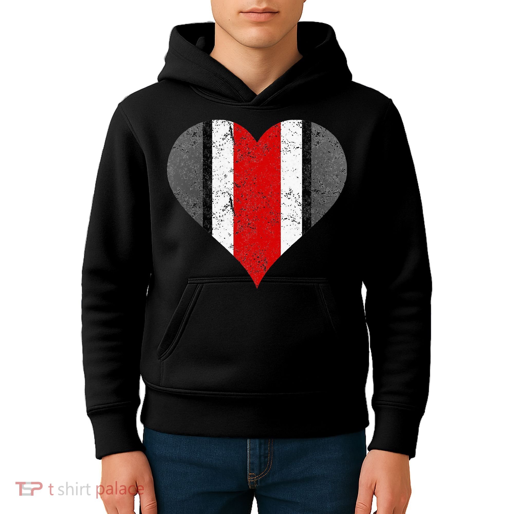 State Of Ohio Pride Striped Distressed Kids Hoodie