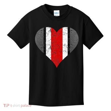 State Of Ohio Pride Striped Distressed Kids T-Shirt