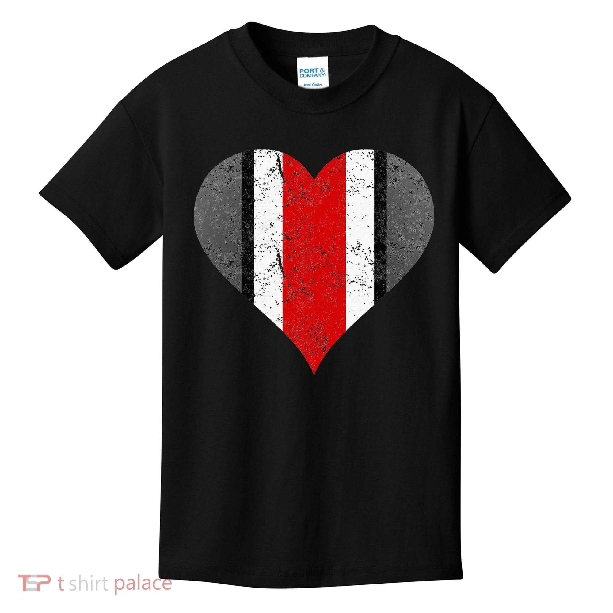 State Of Ohio Pride Striped Distressed Kids T-Shirt