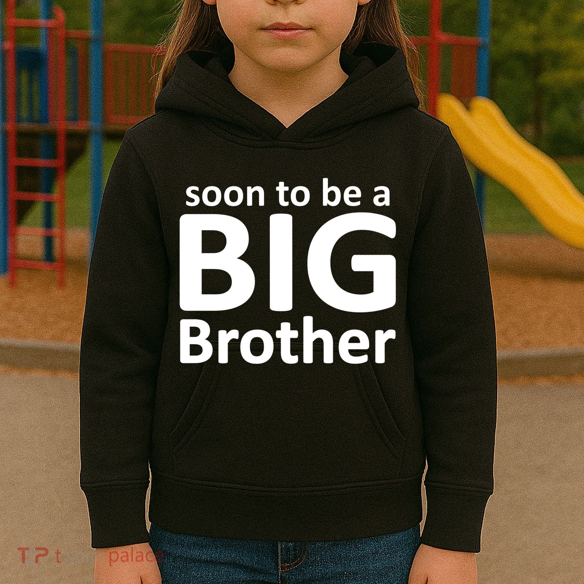 Soon To Be A Big Brother Kids Hoodie
